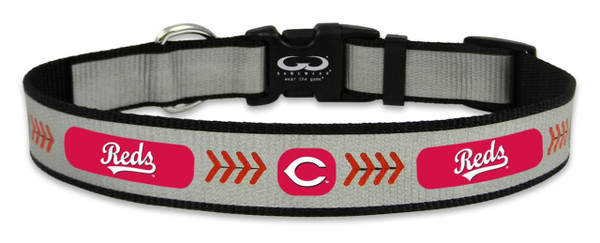 Cincinnati Reds Reflective Medium Baseball Collar Z157-4421405903