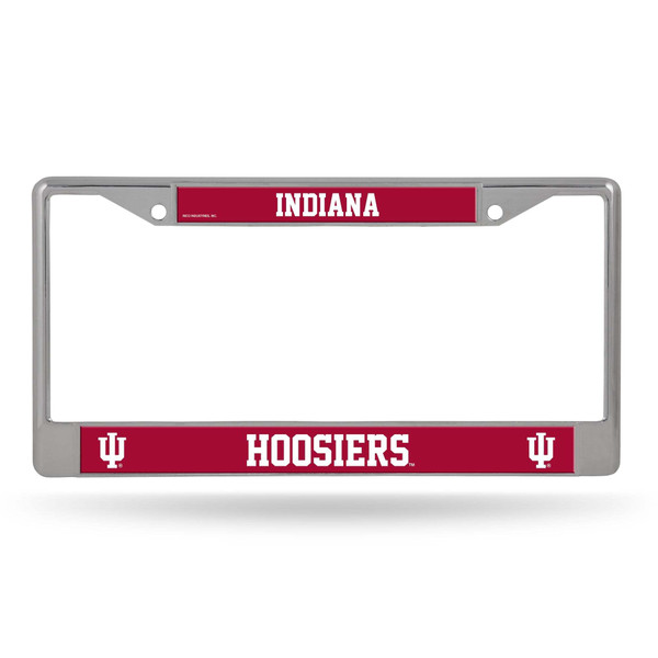 Indiana Hoosiers License Plate Frame Chrome Printed Insert Z157-1140726050