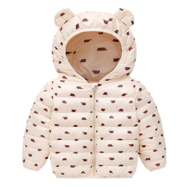 Color: Beige brown, Size: 110cm - Children's cotton clothes Q119-CJWJNHNT01258-Beige brown-110cm