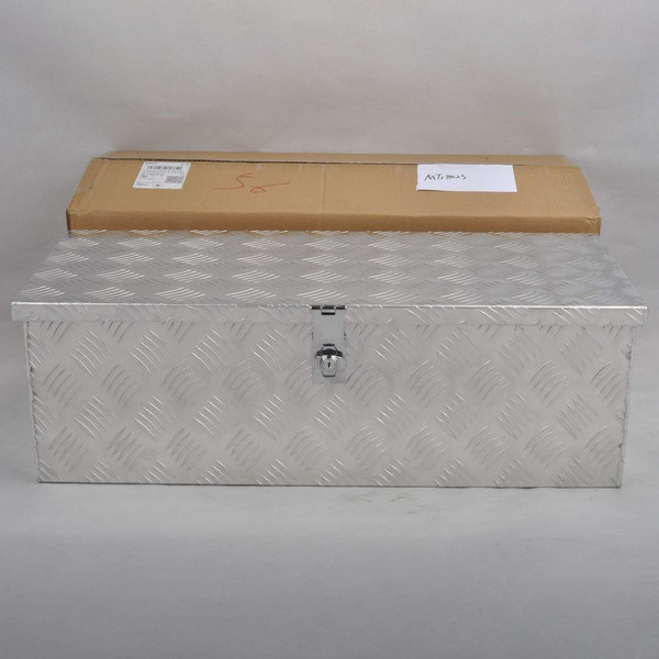 MT018023 Aluminum  Tool Box Silver, size 30"* 13"* 10", pattern 5, single lock, double chain T575-S0671369556