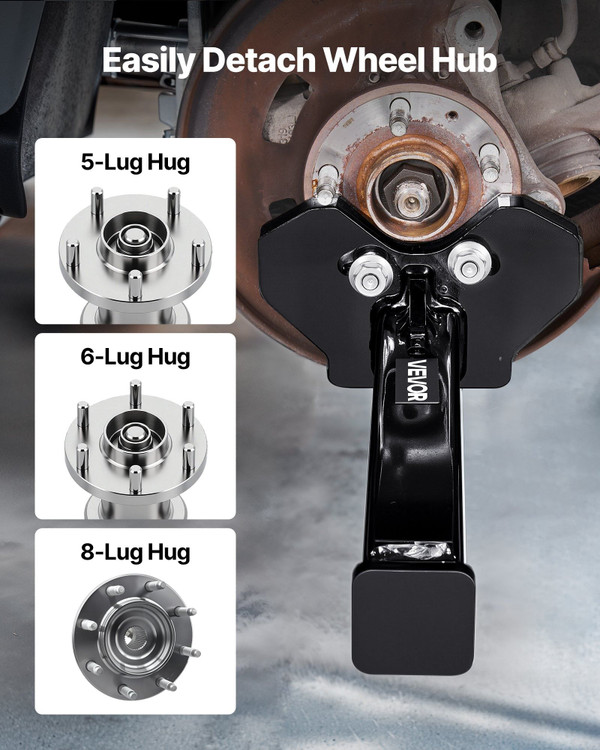 Wheel Bearing Hub Removal Tool Kit, Compatible with All Axle Bolt Hubs 5, 6, 8 Lug Hubs Buster Pull E415-QCLGLBQYXCLTEVP6W001V0
