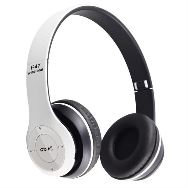 P47 Wireless Headsets On-Ear Stereo Earphones Longer Playtime USB Charging For Smart Phone Computer K484-PEL_0QBV2IWZ