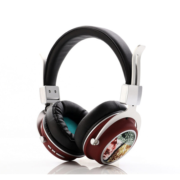 Head Set Wireless BT Bass Headset Phone Insert Card Radio Headset MH5 purple K484-PEL_0C9VLVS8