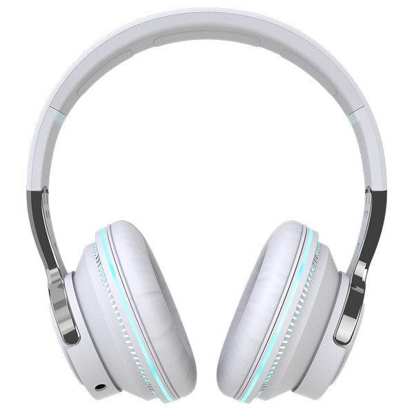 Bluetooth-compatible Headset RGB Bass Stereo Retractable Folding Design Wireless Headset White K484-PEL_0K4ERB3V