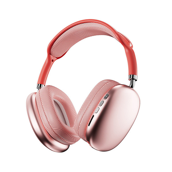 P9promax Bluetooth Headphones Over Ear Wireless Headphones With Microphone Lightweight Headset red K484-PEL_0QOJD15A