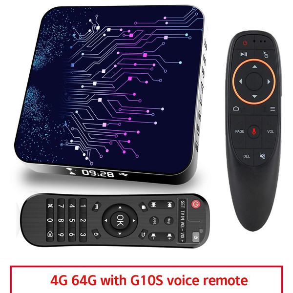 4+64gb Tv Box Tp02 Rk3318 Android 10 Tv Box With Remote Control 4+64G_US plug+G10S remote control K484-PEL_0HSDH0UF