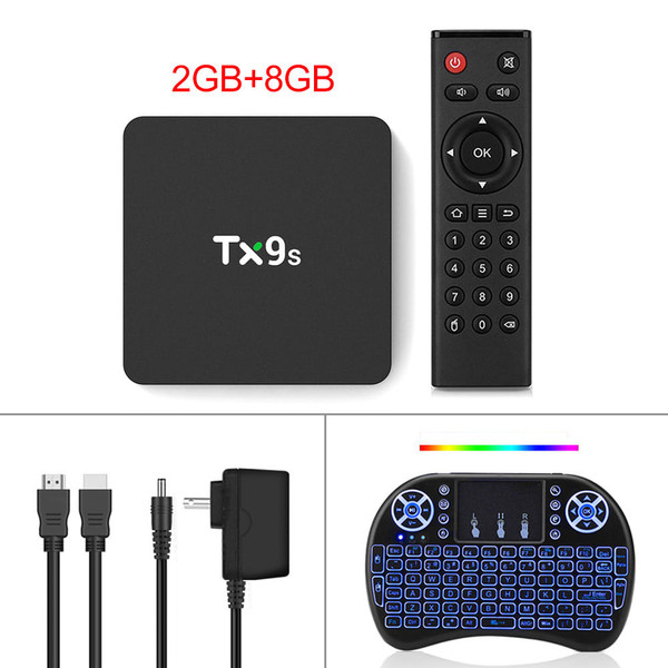Tx9s Media  Player Abs Material Android Smart Network Tv Box With Remote Control 2+8G_US standard+I K484-PEL_0HSB798I