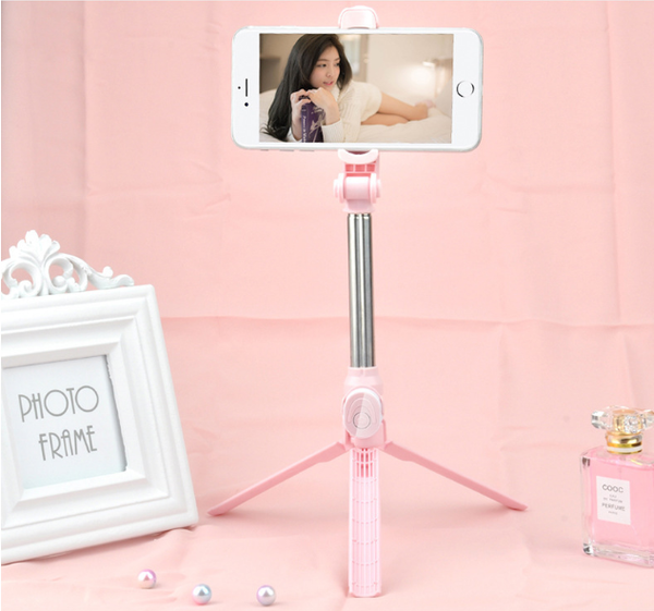 Color: Pink - Compatible with Apple, Tripod selfie stand Q119-CJSJSJSJ00999-Pink