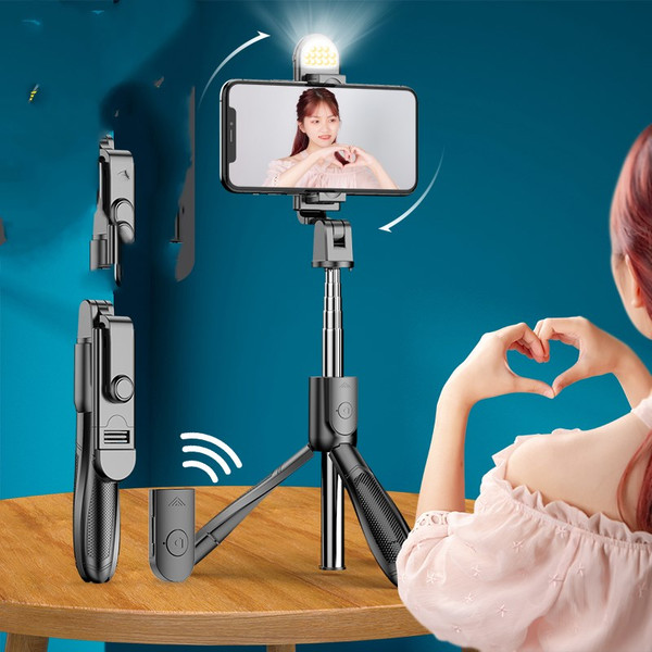 Color: Beauty black - Mobile phone live broadcasting stand with self timer Q119-CJSJSJSJ01685-Beauty black