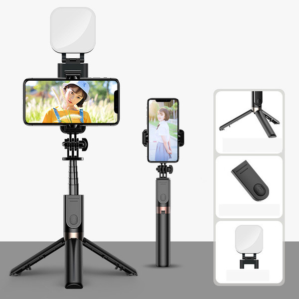 style: C, power: USB - New Aluminum Alloy Wireless Bluetooth Camera Photography Folding Selfie Stick Q119-CJSJ122978703CX