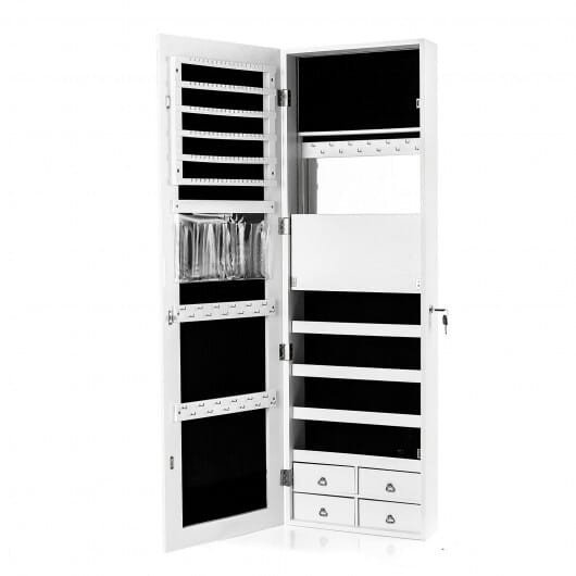 Multipurpose Storage Cabinet with 4 Drawers-White - Color: White D681-JV10014WH
