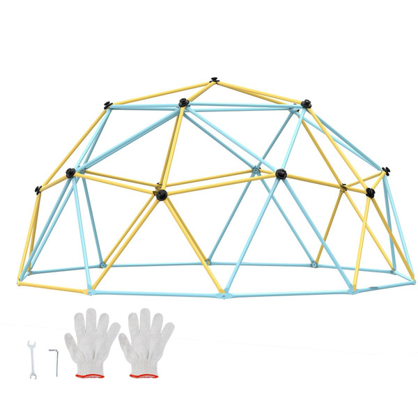 Climbing Dome,Jungle Gym Supports 750LBS and Easy Assembly, 12FT Geometric Dome Climber Play Center E415-JHPDYX12FTWP89NOMV0