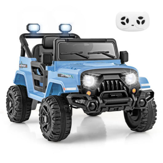 12V Kids Ride on Truck Car Powered Ride on Toy 3+ Years Old Kids Navy B593-TE-TQ10303US-NY