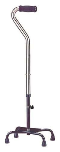 Quad Cane Heavy Duty Chrome Large Base 500# Capacity B731-1606A