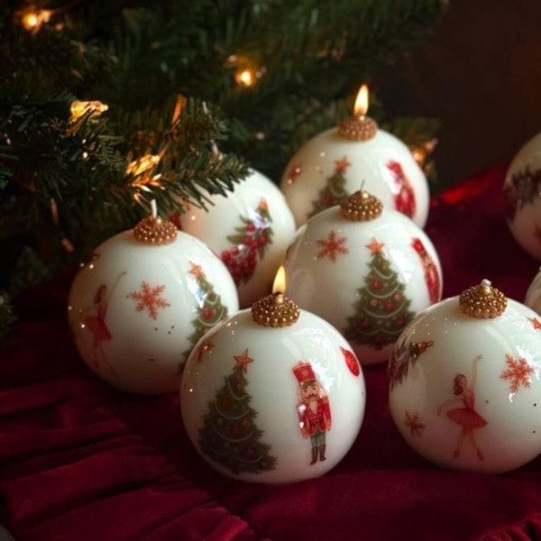 Nutcracker Christmas Candle Ornament 1 pc: unique christmas decorations and holiday xmas gift H652-1014