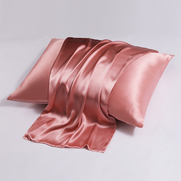 Pattern: Rubber Red, Size Specification: 51x66CM - Zipper Silk Double-sided Pillowcase Household Q119-CJYD246236469QJ