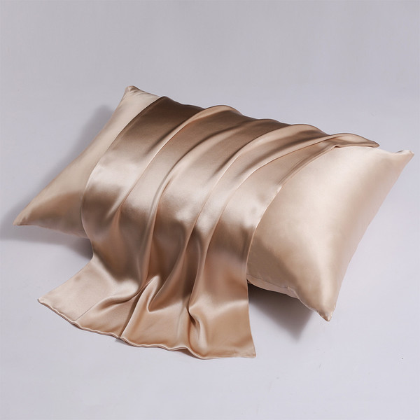 Pattern: Light Champagne, Size Specification: 51x66CM - Zipper Silk Double-sided Pillowcase Househo Q119-CJYD246236425YB