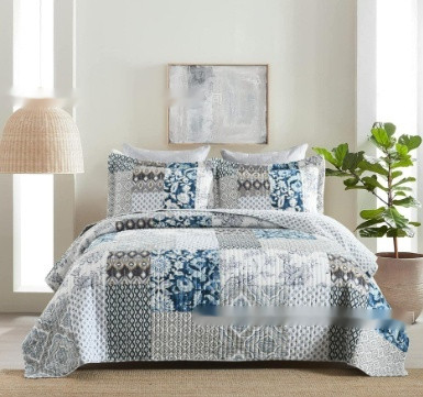 Style: Style13, Size Specification: 250cmx270cm - American Patchwork Quiltedtextiles Cotton Bed She Q119-CJYD253049627AZ