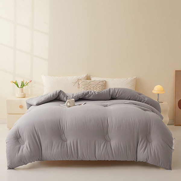 Color: Gray, Style: 220x240cm3.65kg - Soybean Pure Cotton For Spring And Autumn Winter Quilt Q119-CJYD246851953AZ