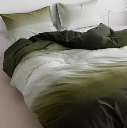 Color: Haruki, style: Fitted Sheet-1.8m, Bedding Size:  - Simple Gradient Color Bed Four Sets Of Co Q119-CJCS191891095QJ