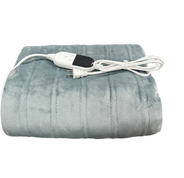 Color: Light Gray, Width: 130x150cm-US, Power supply:  - Heating Cover Blanket Smart Electric Heati Q119-CJYD257087527AZ