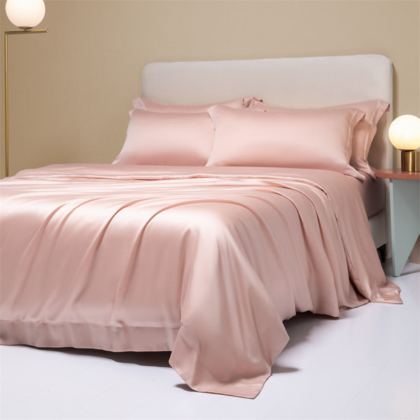 Pattern: Cherry Blossom, Size Specification: 1.8 fitted sheet 4 pieces - 200 Luxury Lenzing Tencel  Q119-CJCS246325484FU