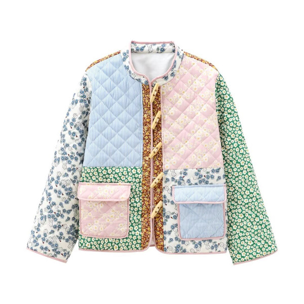 Autumn New Women's Patchwork Cotton-padded Jacket Q119-CJJK2174579