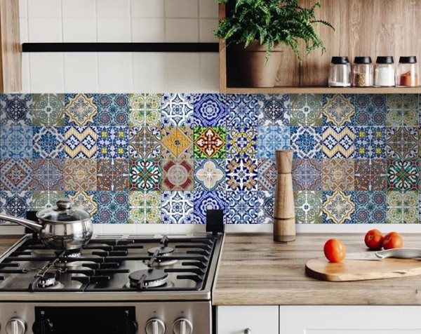 4" X 4" Randy Mutli Mosaic Peel And Stick Tiles N270-400355