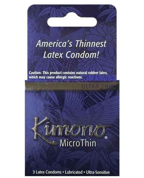 Kimono Micro Thin Condoms - Box of 3 X615-7624-01EA