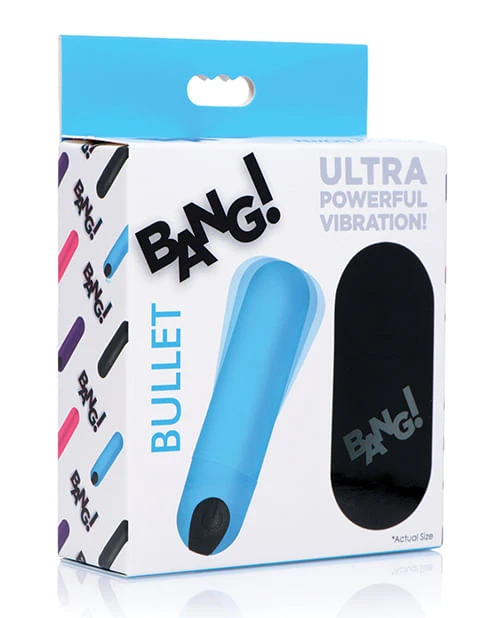 Bang! Vibrating Bullet w/Remote Control - Blue X615-XRAG366-Blue