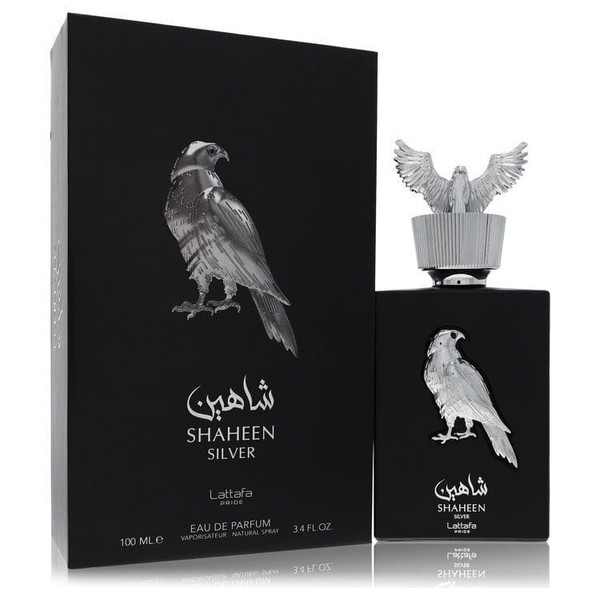 Lattafa Pride Shaheen Silver by Lattafa Eau De Parfum Spray (Unisex) 3.4 oz (Men) V728-565022