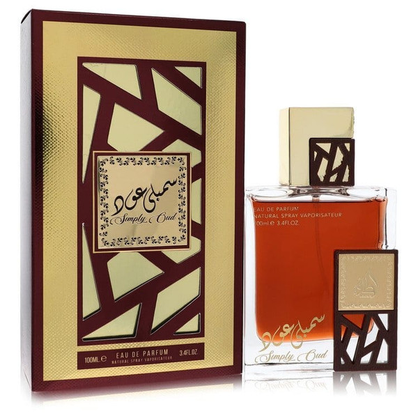 Lattafa Simply Oud by Lattafa Eau De Parfum Spray (Unisex) 3.4 oz (Men) V728-566874