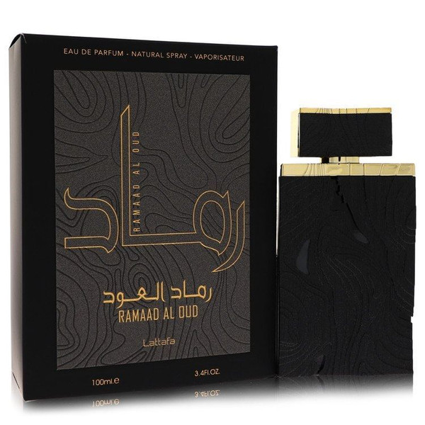 Lattafa Ramaad Al Oud by Lattafa Eau De Parfum Spray (Unisex) 3.4 oz (Men) V728-566886