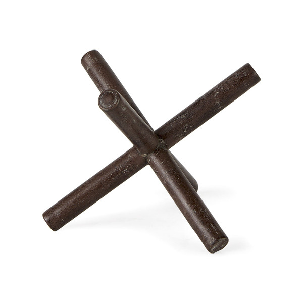 8" Rustic Metal X Decorative Sculpture N270-392484