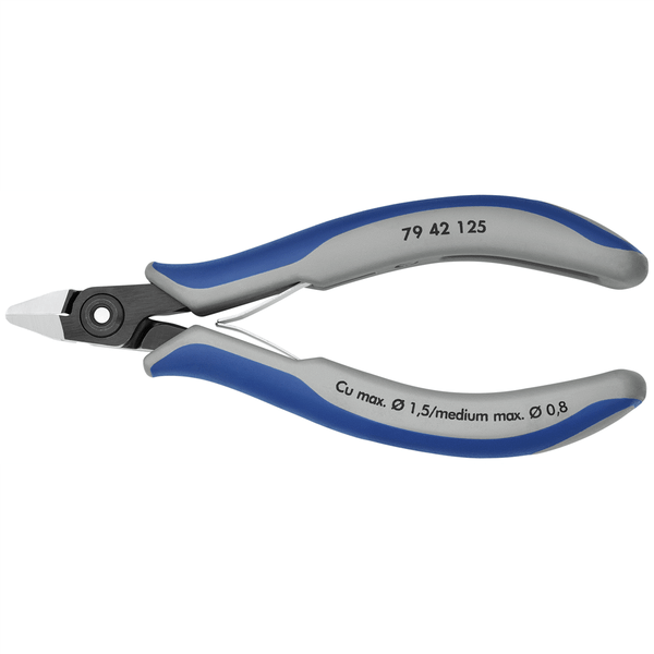 Knipex 5" precision diagonal cutters-comfort grip T398-KNP7942125ZESD