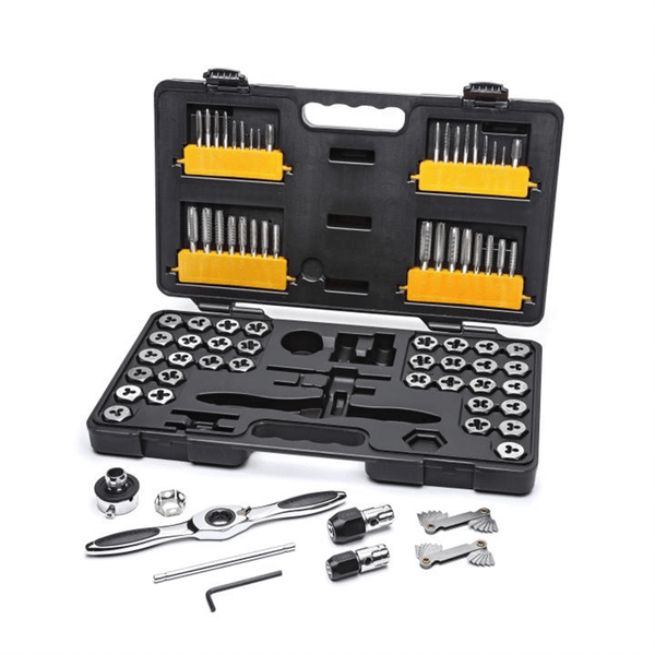 GearWrench 77 Piece SAE/Metric Ratcheting Tap and Die Set T398-KDT3887