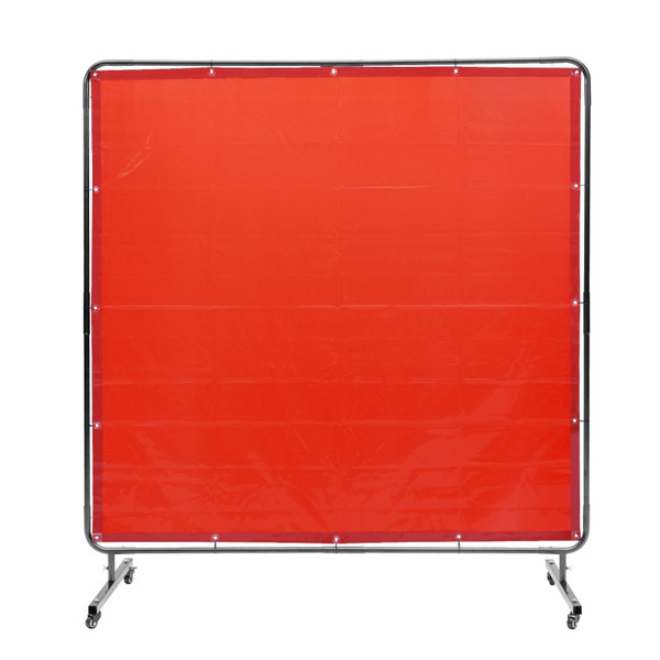 Welding Screen with Frame, 6' x 6' Welding Curtain Screen, Flame-Resistant Vinyl Welding Protection E415-DMSHJPF6X6YCSUE9VV0