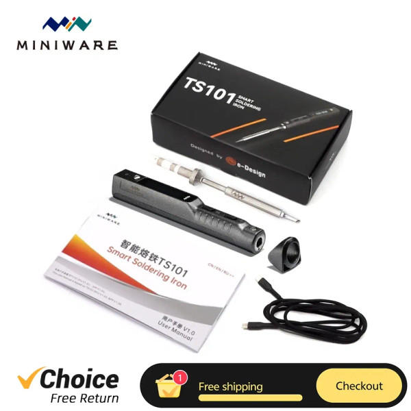 Color: Red - Original TS101 Soldering Iron Portable Adjustable Temperature Digital Solder Station T F640-12000035204116653