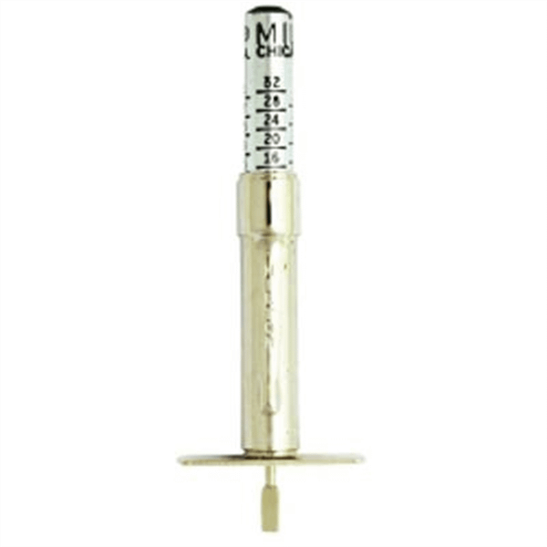 Milton Industries Tread Depth Gage, 0 T398-MIL448BK