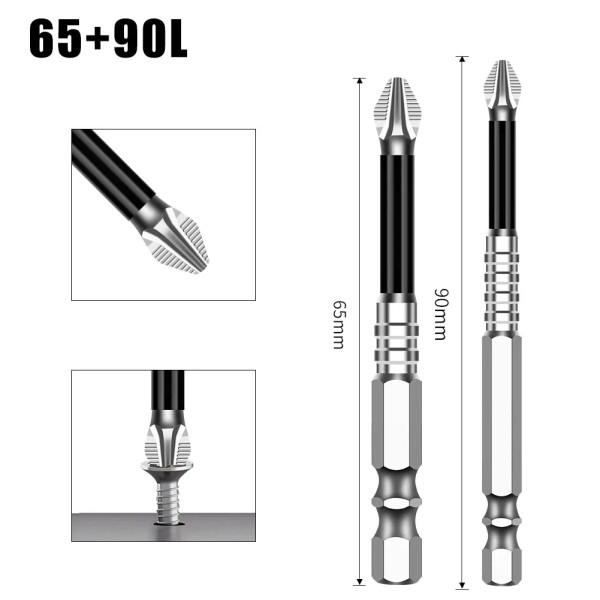 Color: black - K5 Non-slip High Hardness Bit S2 Strong Magnetic 5A Black Non-slip Cross Head Electr F640-12000044173899088