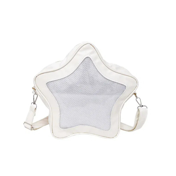 Color: WHITE - Japanese Style Minimalist Cute Aesthetic Shoulder Bag for Students Kawaii Crossbody  F640-12000049608048300