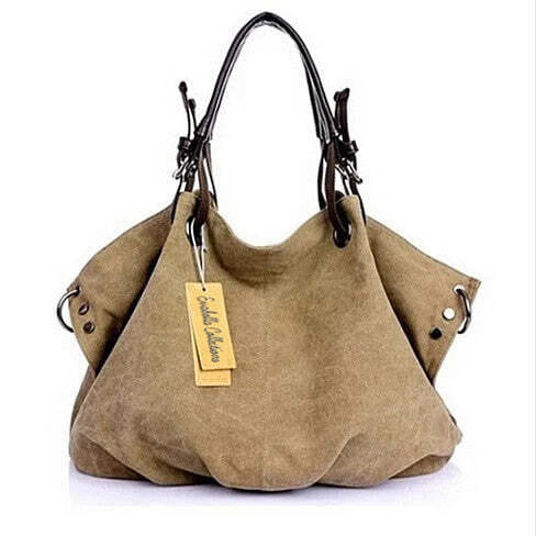 Color: BLACKBERRY BLACK - Journey Canvas Handbag K290-44680088551697
