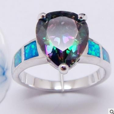 Color: MULTI COLOR,Size: 7 - Irresistible Ring With Opal Band K290-45531433468177
