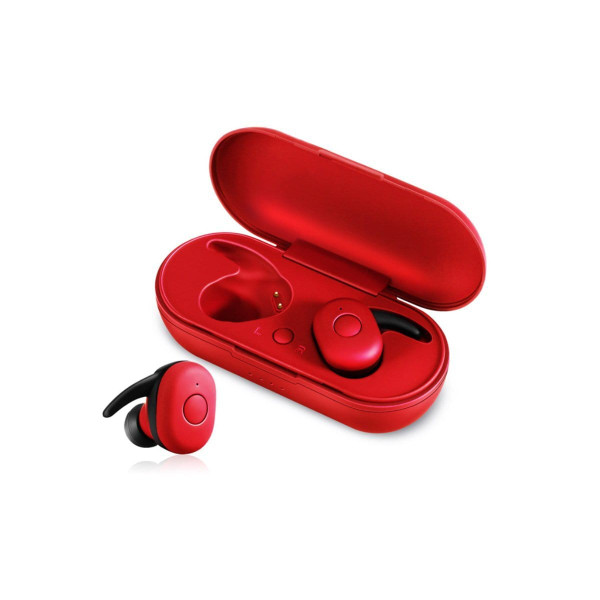 Color: RED - Twin Bluetooth Earpods With Chargeable Box K290-33078969925718