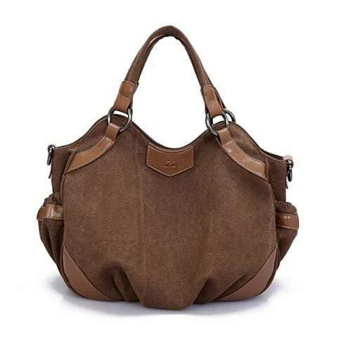 Color: Pom Red - Travel Town Canvas Shoulder Bag K290-3716209157