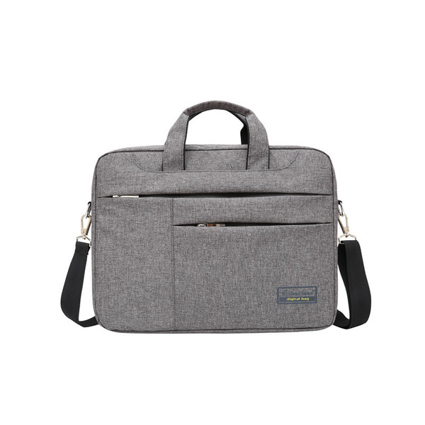 Color: Dark grey, Size: 14 - Business men's laptop bag large capacity briefcasemillet single should Q119-CJBHNSNS00418-Dark grey-14