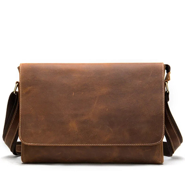 Color: NUDE, Ships From: CHINA - WESTAL Crazy Horse Leather Men's Briefcases Laptop Bag Office Bags F640-10000000954395762