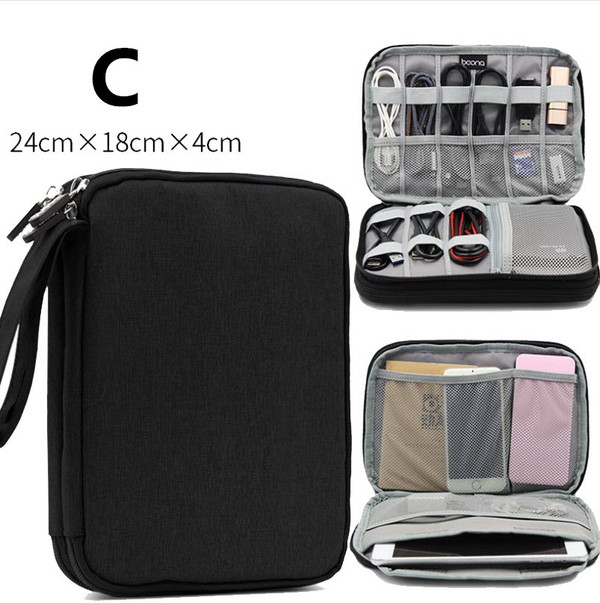 Color: Black, style: C - Data line receiving package multi-function digital receiving bag headset h Q119-CJBHNSNS02265-Black-C