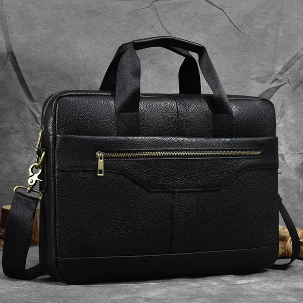 Color: Brown, Ships From: CHINA - Newsbirds Leather Men Briefcase Doctor Layer Business Man Laptop  F640-12000035733618689