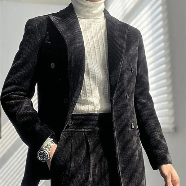 Corduroy Retro Suit Simple Q119-CJTW2245617